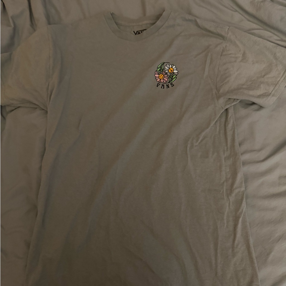 Vans Gray Floral Graphic Tee
